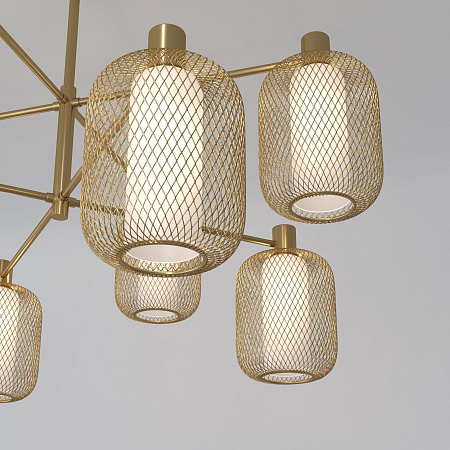 Люстра на штанге Eurosvet Voile 30192/8 золото a069159 Люстра на штанге Eurosvet Voile 30192/8 золото a069159