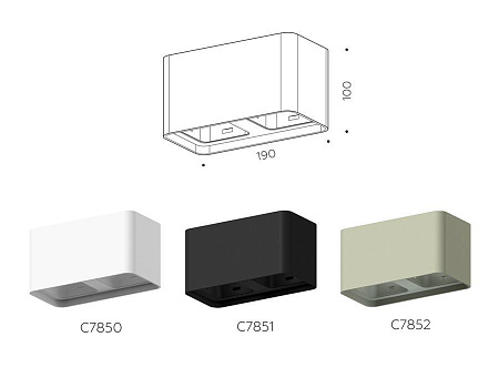 Корпус светильника накладной для насадок Ambrella Light DIY Spot C7850 Корпус светильника накладной для насадок Ambrella Light DIY Spot C7850