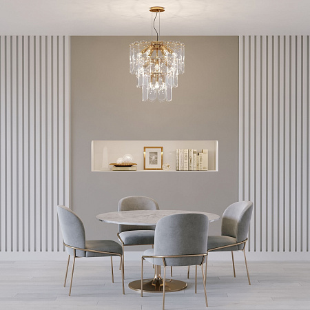 Люстра подвесная Eurosvet Claire 60171 золото a069012 Люстра подвесная Eurosvet Claire 60171 золото a069012