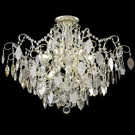 Люстра потолочная Crystal Lux ESMIRALDA PL9 SILVER