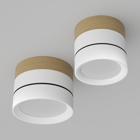 Светильник потолочный светодиодный Ledron BARREL-Wooden-White Светильник потолочный светодиодный Ledron BARREL-Wooden-White