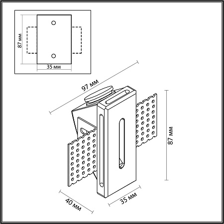Светильник потолочный светодиодный Odeon Light GIPS 7082/3WL