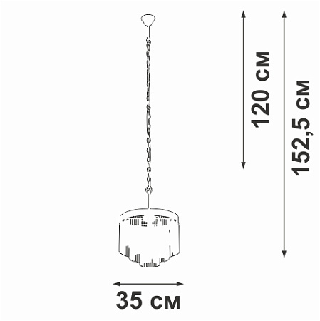 Люстра хрустальная Vitaluce V53570-8/7 Люстра хрустальная Vitaluce V53570-8/7