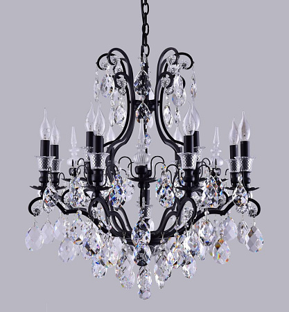 Хрустальная люстра Crystal Lux MAGNIFICO SP13 BLACK/TRANSPARENT Хрустальная люстра Crystal Lux MAGNIFICO SP13 BLACK/TRANSPARENT
