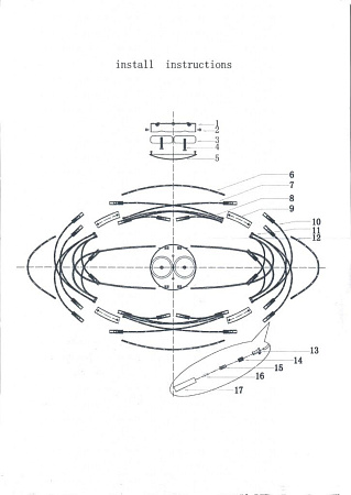 Потолочная люстра Lightstar Ovale 784246