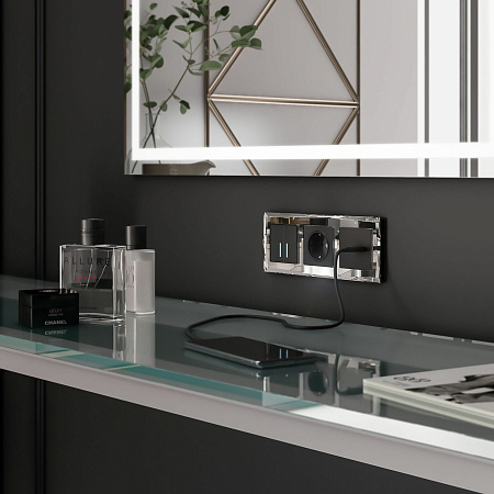 Сенсорный выключатель двухклавишный с подсветкой 1000 Вт Werkel W4520008 a057679 Сенсорный выключатель двухклавишный с подсветкой 1000 Вт Werkel W4520008 a057679