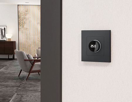 Комплект механизма терморегулятора с цифровым дисплеем с подсветкой и датчиком для теплого пола 16A-250V Ambrella Volt Alfa MA905810 Комплект механизма терморегулятора с цифровым дисплеем с подсветкой и датчиком для теплого пола 16A-250V Ambrella Volt Alfa MA905810