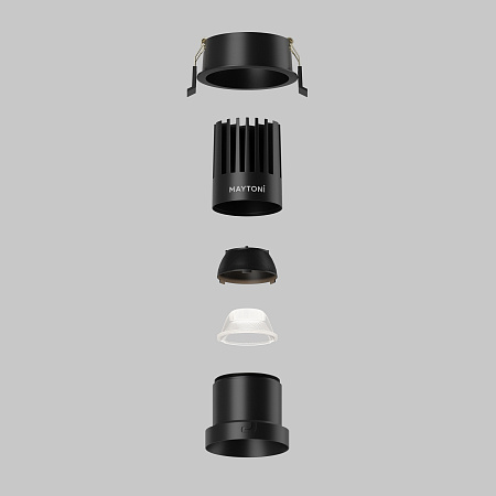Светильник встраиваемый светодиодный Maytoni Dip DL118-15W-4K-B