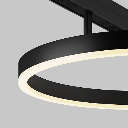 Трековый магнитный светодиодный светильник Maytoni Exility Rim TR227-2-24W3K-B
