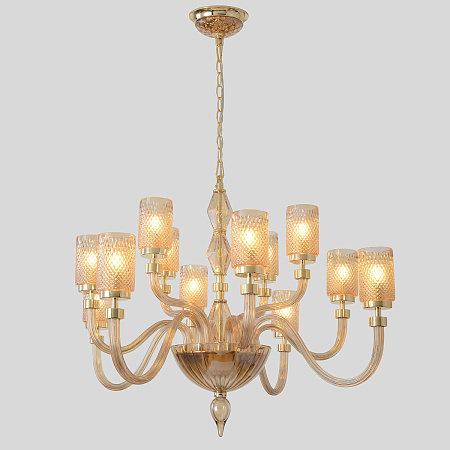 Люстра подвесная Crystal Lux SILVESTRO SP12 AMBER Люстра подвесная Crystal Lux SILVESTRO SP12 AMBER