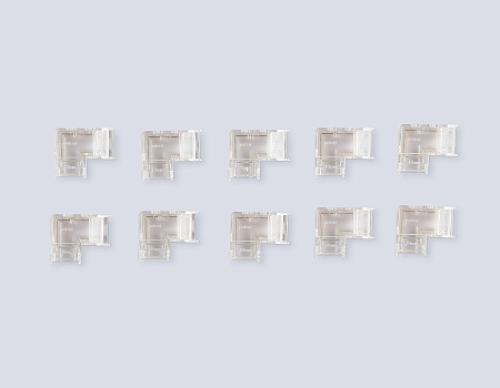 Коннектор угловой COB 12/24V для лент 10mm GS6861 (2 конт.) (10шт. в комплекте) Ambrella light Illumination GS6861 Коннектор угловой COB 12/24V для лент 10mm GS6861 (2 конт.) (10шт. в комплекте) Ambrella light Illumination GS6861