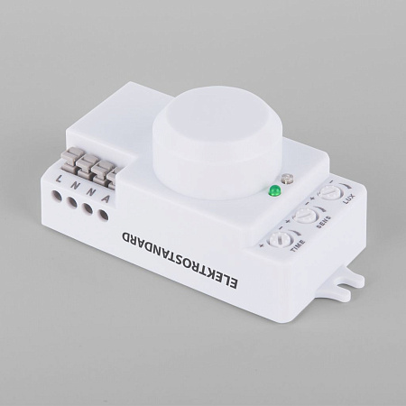 Микроволновый датчик движения Elektrostandard 10м 1200W 360° SNS-M-13 белый a048129 Микроволновый датчик движения Elektrostandard 10м 1200W 360° SNS-M-13 белый a048129