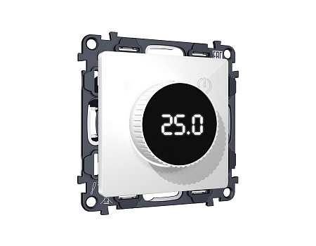 Комплект механизма терморегулятора теплого пола с цифровым дисплеем с подсветкой 16A-250V Ambrella Volt Alfa MA105810 Комплект механизма терморегулятора теплого пола с цифровым дисплеем с подсветкой 16A-250V Ambrella Volt Alfa MA105810