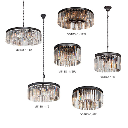 Люстра хрустальная Vitaluce V5180-1/8PL Люстра хрустальная Vitaluce V5180-1/8PL