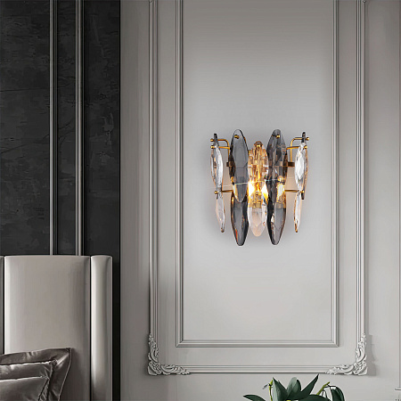 Светильник настенный Bogates Onyx 372/2 Strotskis золото Светильник настенный Bogates Onyx 372/2 Strotskis золото