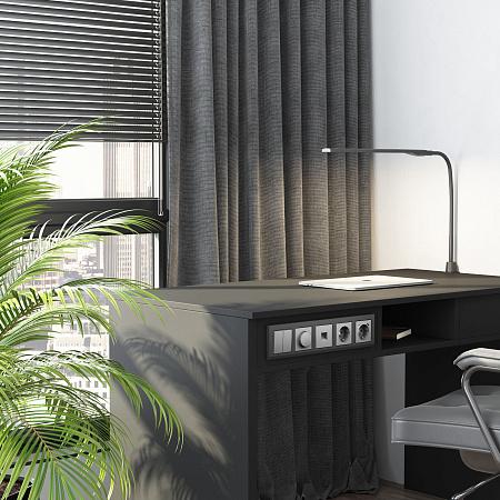 Перекрестный выключатель двухклавишный Werkel серебро W1123065 Перекрестный выключатель двухклавишный Werkel серебро W1123065