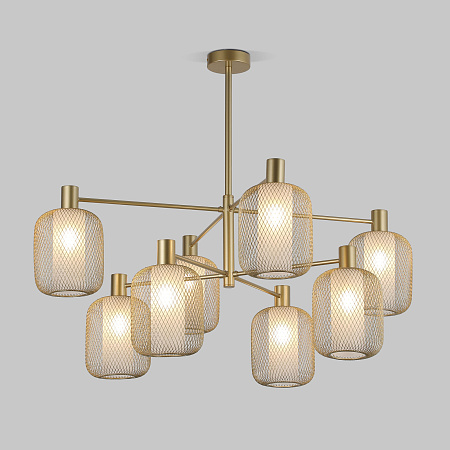 Люстра на штанге Eurosvet Voile 30192/8 золото a069159 Люстра на штанге Eurosvet Voile 30192/8 золото a069159