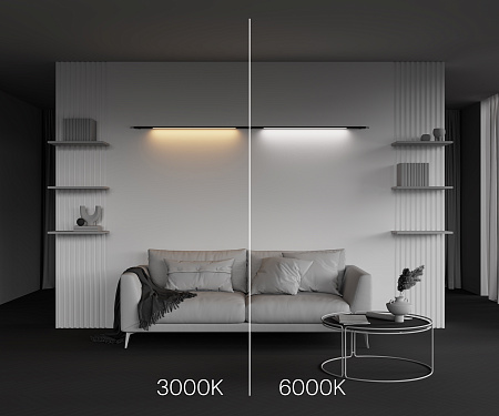 Трековый штанговый светодиодный светильник Maytoni Axity Basis C100CL-L1000-24W3-6K-B