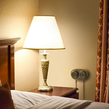 Переключатель одноклавишный Бронзовый Ретро Werkel Ретро W5712012 4690389166617 a050766