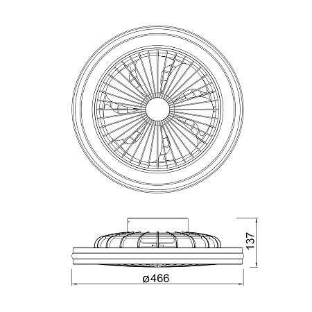 Люстра с вентилятором светодиодная Mantra GAMER 8291 Люстра с вентилятором светодиодная Mantra GAMER 8291