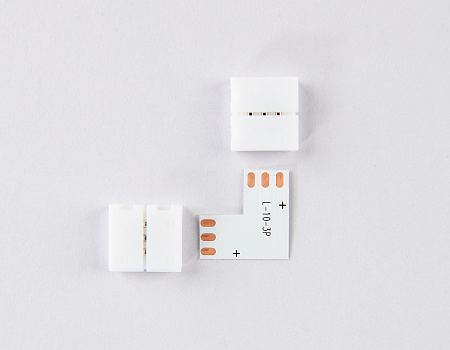 Соединитель угловой L для светодиодной ленты 5050 12/24V (3 конт.) 10 шт Ambrella light GS GS6651 Соединитель угловой L для светодиодной ленты 5050 12/24V (3 конт.) 10 шт Ambrella light GS GS6651