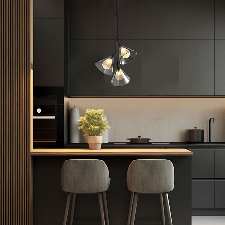 Светильник подвесной Eurosvet Enigma 70161/3 черный a069050 Светильник подвесной Eurosvet Enigma 70161/3 черный a069050