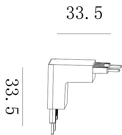 Коннектор системы SWG CN-SLIM-BL-TL Коннектор системы SWG CN-SLIM-BL-TL
