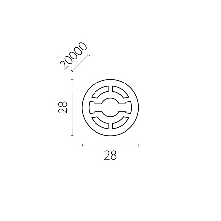 Профиль круглый силиконовый D28 Lightstar Profiled 442820