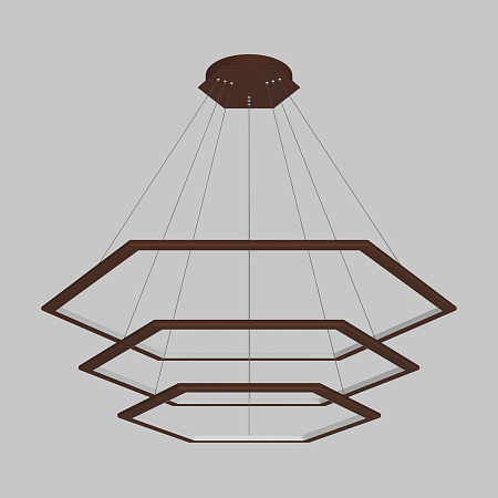Люстра подвесная светодиодная Ledron GALAXY-COMBO-3-Brown-3000K Люстра подвесная светодиодная Ledron GALAXY-COMBO-3-Brown-3000K