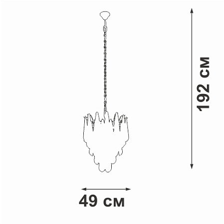 Люстра подвесная Vitaluce V5886-8/7 Люстра подвесная Vitaluce V5886-8/7