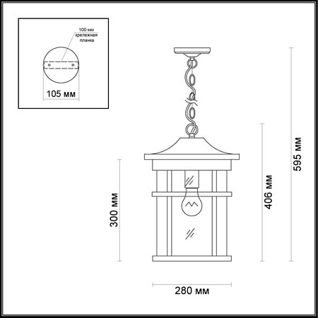 Уличный светильник Odeon Light Virta 4044/1