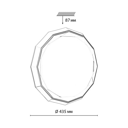 Светильник настенно-потолочный светодиодный Sonex VAXIN 7671/DL Светильник настенно-потолочный светодиодный Sonex VAXIN 7671/DL