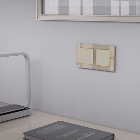 Сенсорный выключатель одноклавишный с подсветкой 1000 Вт Werkel W4510011 a057682 Сенсорный выключатель одноклавишный с подсветкой 1000 Вт Werkel W4510011 a057682