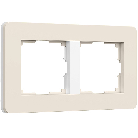 Рамка на 2 поста Werkel Split айвори/белый, soft-touch W0023066 a067254