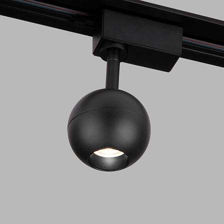 Трековый однофазный светодиодный светильник Elektrostandard Ball Черный 8W 4200K LTB76 (a053741)