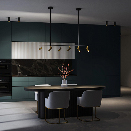 Спот светодиодный Eurosvet Epiphania 20252/6 LED черный/латунь a068799 Спот светодиодный Eurosvet Epiphania 20252/6 LED черный/латунь a068799