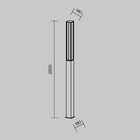 Уличный ландшафтный светодиодный светильник Maytoni Expo O480FL-L25B3K Уличный ландшафтный светодиодный светильник Maytoni Expo O480FL-L25B3K