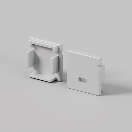 Комплект заглушек (для профиля 20×20) 2 шт., Maytoni ALM-2020-EC 642072 Комплект заглушек (для профиля 20×20) 2 шт., Maytoni ALM-2020-EC 642072