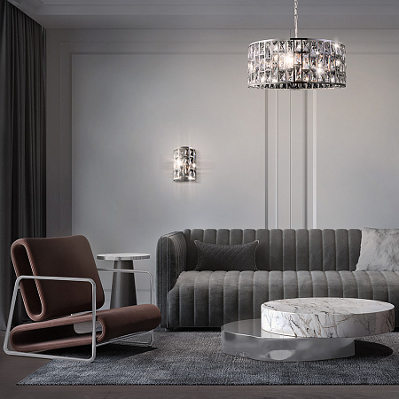 Хрустальная люстра Maytoni Gelid MOD184-PL-04-CH Хрустальная люстра Maytoni Gelid MOD184-PL-04-CH