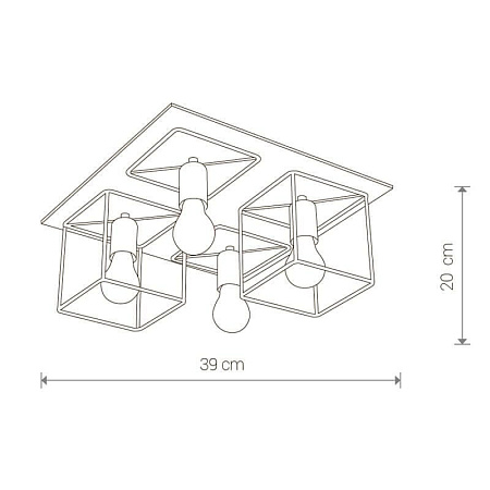Потолочная люстра Nowodvorski Coba 9044 Потолочная люстра Nowodvorski Coba 9044