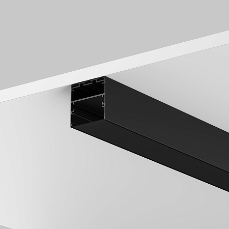 Рассеиватель для профиля 50×50 (Чёрный, 2 м), Maytoni ALM-5050T-B-DF-2M 642048