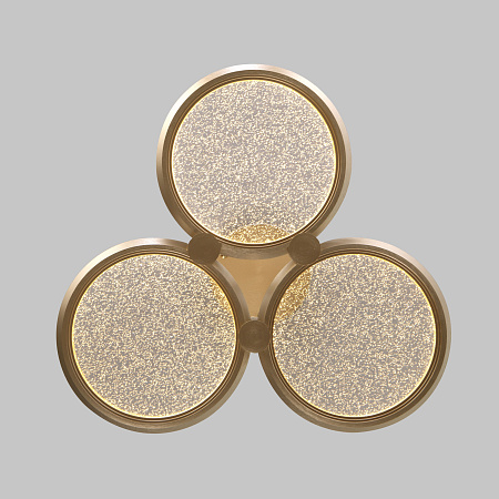 Люстра подвесная светодиодная Eurosvet Crespella 90034/3 золото a069293 Люстра подвесная светодиодная Eurosvet Crespella 90034/3 золото a069293