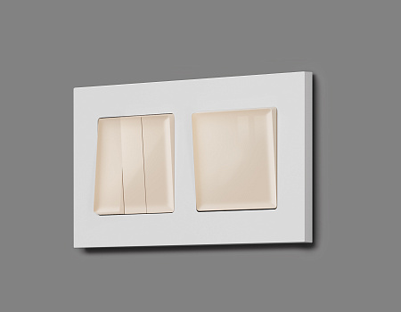 Комплект механизма 3-клавишного выключателя Ambrella Volt ALFA MA305010 Комплект механизма 3-клавишного выключателя Ambrella Volt ALFA MA305010