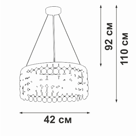 Люстра хрустальная Vitaluce V5329-8/3S Люстра хрустальная Vitaluce V5329-8/3S