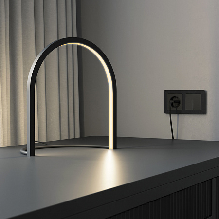 Настольная лампа светодиодная Eurosvet Over 608051 LED черный a071222 Настольная лампа светодиодная Eurosvet Over 608051 LED черный a071222