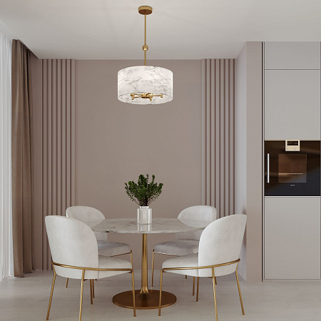 Люстра на штанге Eurosvet Brume 60174/5 латунь a069024 Люстра на штанге Eurosvet Brume 60174/5 латунь a069024