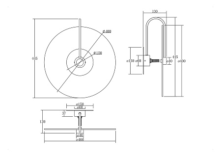 Светильник настенный Maytoni Mare MOD305WL-01G Светильник настенный Maytoni Mare MOD305WL-01G