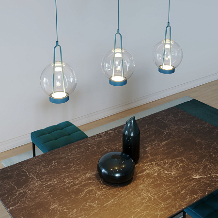 Светильник подвесной светодиодный Eurosvet Frasco 50267/1 LED синий a069345 Светильник подвесной светодиодный Eurosvet Frasco 50267/1 LED синий a069345