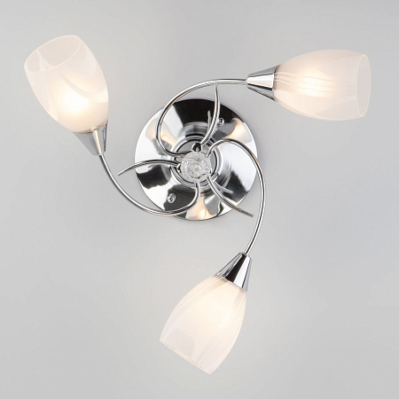 Потолочная люстра Eurosvet Virginia 30100/3 хром 00000077162 Потолочная люстра Eurosvet Virginia 30100/3 хром 00000077162