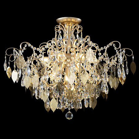 Люстра потолочная Crystal Lux ESMIRALDA PL9 GOLD